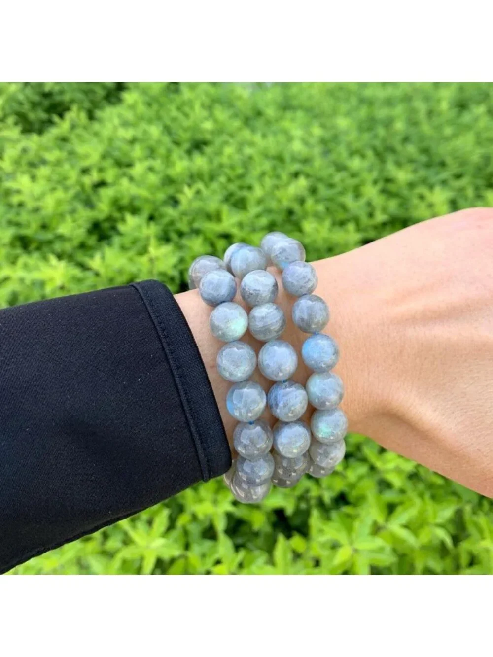 Natural Stretch Gemstone Bracelet 10mm Beads, Healing Crystal Chakra Jewelry